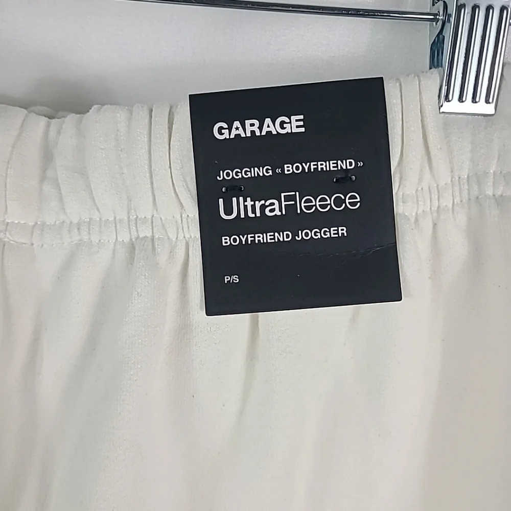 NEW Garage Women's UltraFleece Boyfriend Jogger Snow White Sweatpants Sz S $60 - Picture 7 of 7